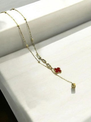 Flower Drop stainless steel Pendant