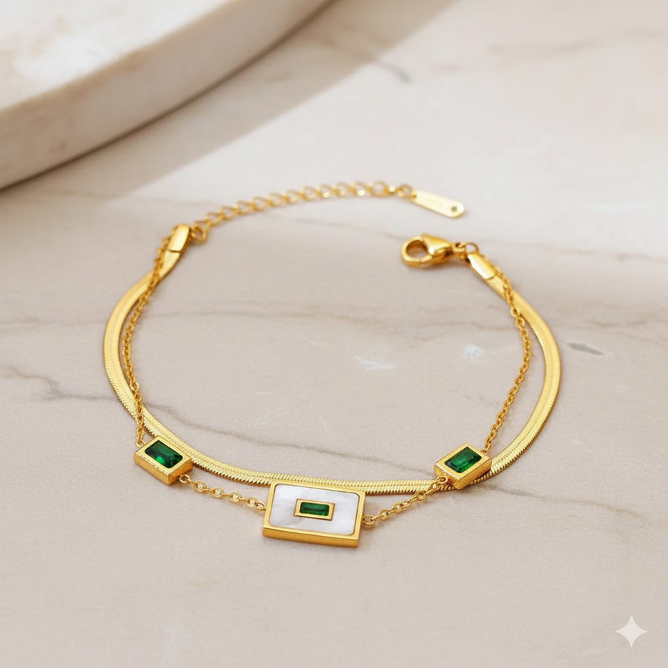Elara Green Bracelet