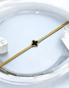 Clove Stainless Steel Golden Bracelet
