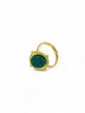 Fashion Ring green stone adjustible