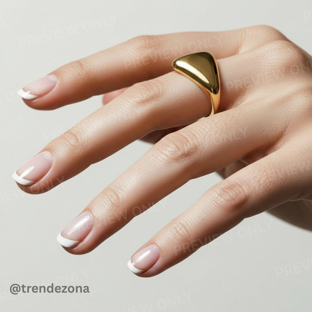Gold Plated Triangle Ring