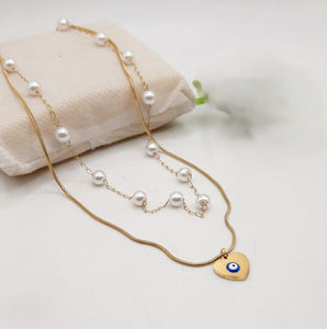 Sophistic double layer neclace