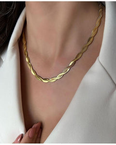 Twisted Snake Chain with bracelet