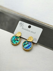 Trendy Blue drop shape Earrings