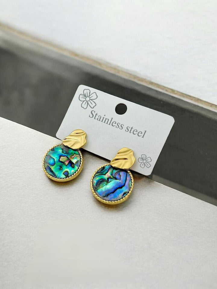 Trendy Blue drop shape Earrings